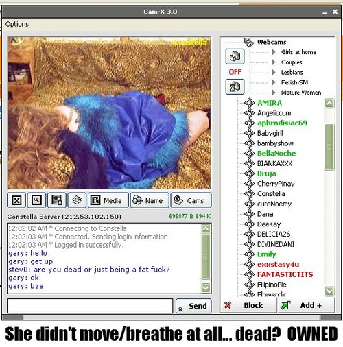 Webcam Girl Dead?