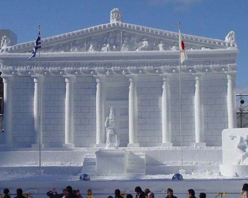 Building Ice Sculpture