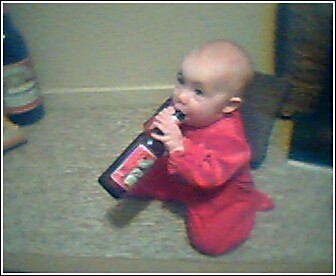 baby drinkin