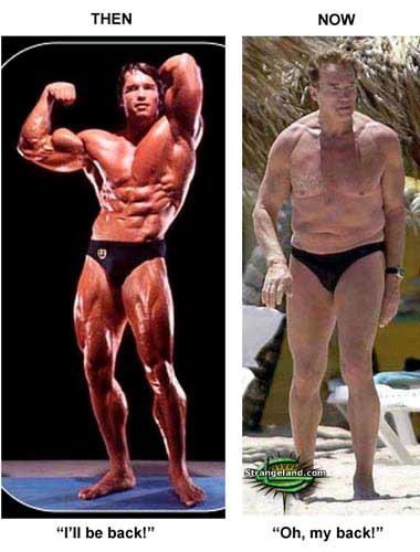 Arnold then vs Arnold now