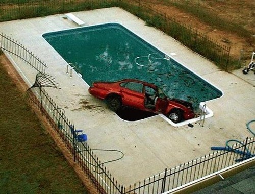 Car In Pool