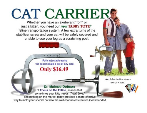 A combo cat holder and oil driller