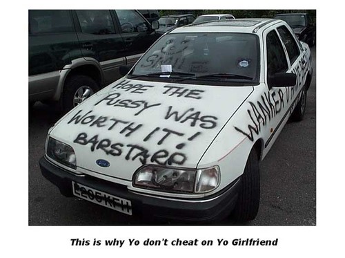 This is why you don't cheat on your girlfriend.