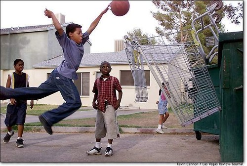 Ghetto basketball court