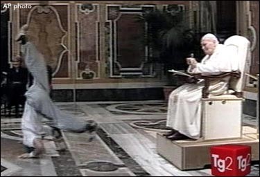 Who wants to breakdance for the pope!