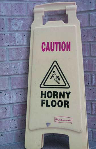 WARNING!!!  The Floor is Horny