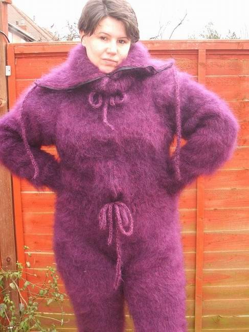 Big Purple Fuzzy Outfit
