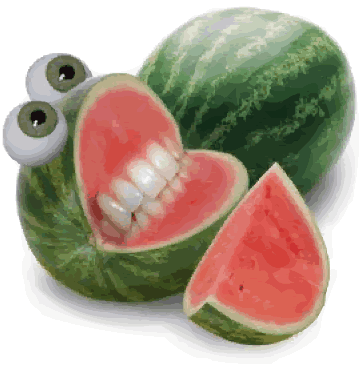 I sure as hell wouldn't eat this watermelon