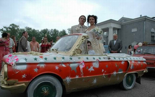 Sweet Car for a Wedding