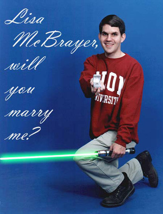 She's a lucky girl to have a jedi like him.