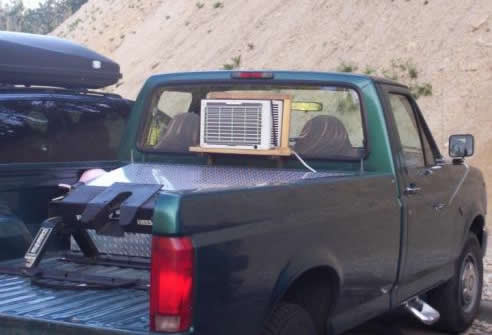 Air Conditioned Truck; Redneck style!