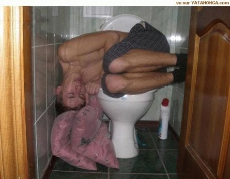 Sleeping on the Crapper