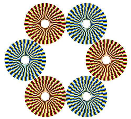Weird Illusion, wheels appear to rotate.