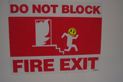 Doubtful anyone would be this happy during a fire!