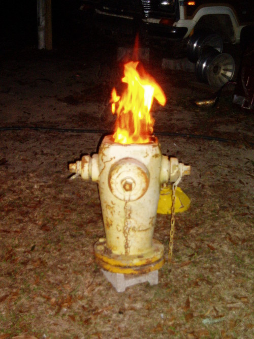 Fire in Hydrant
