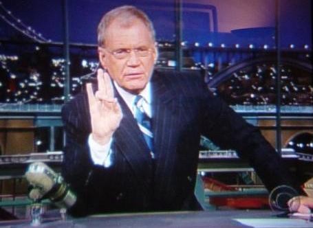 Letterman Does the Shocker