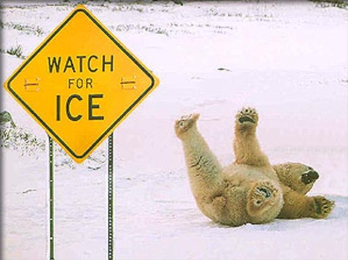 Watch for ice.