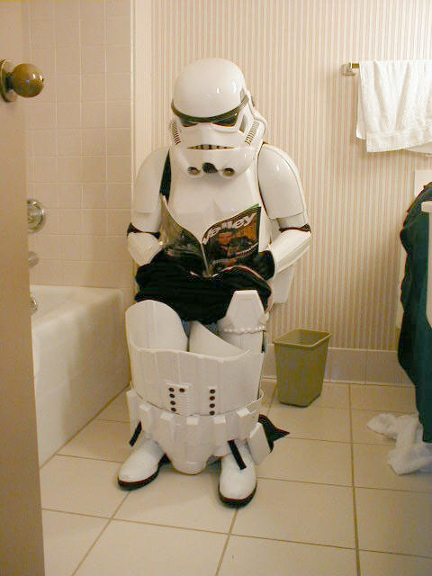 Even stormtroopers have to take a crap.