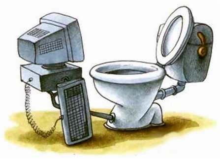 toilet and Computer