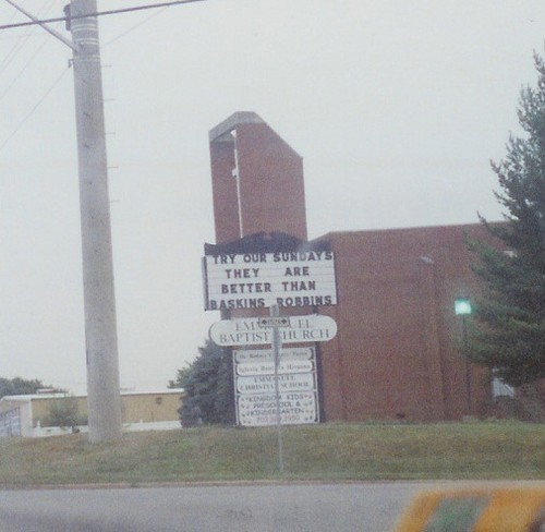 whoa, a clever church sign.