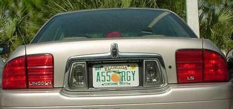 Nasty License Plate