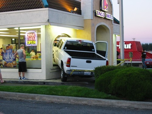 taco bell's new drive through.