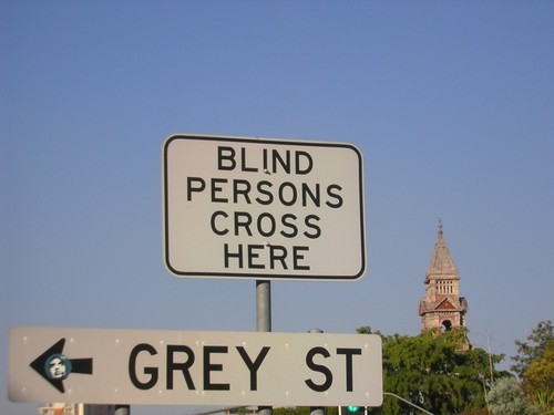sign for blind people