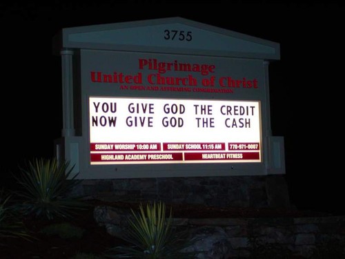 god begging for cash