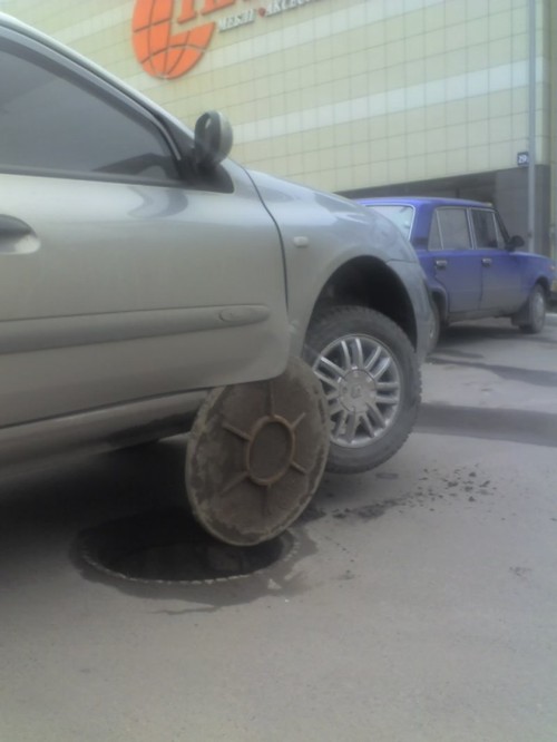 Manhole Damage
