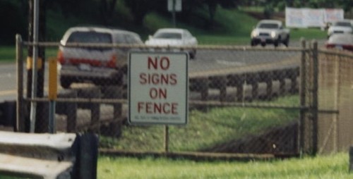 illegal sign