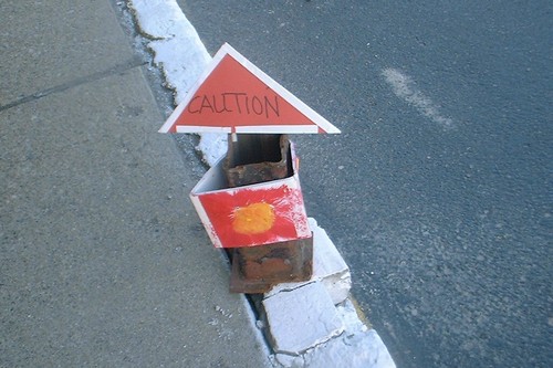low budget road cone.