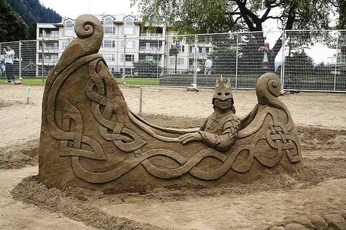 Amazing sand boat