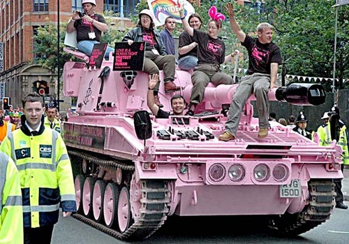Jump on and ride the gay tank