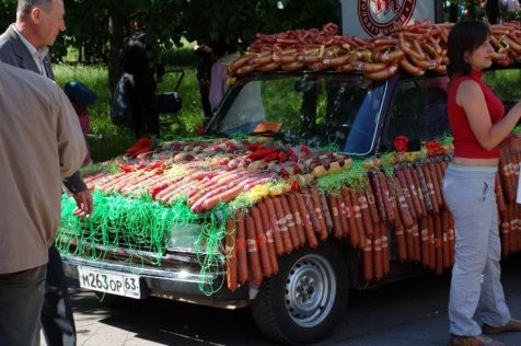 Go for a ride in the sausagemobile