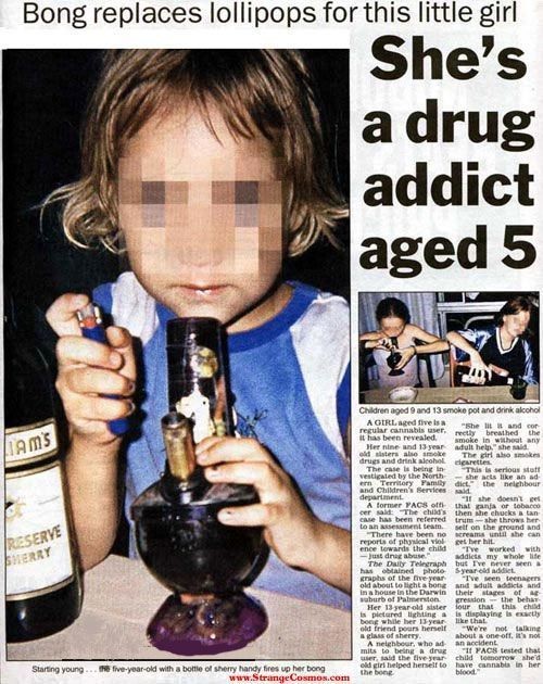 5 year old drug addict