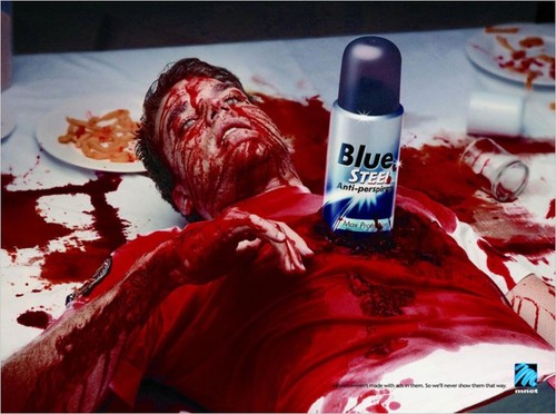 Anti antiperspirant ad gets a little bloody