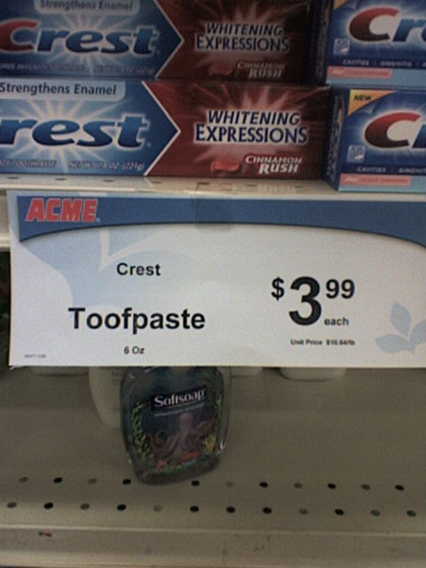 What a good deal on Toofpaste!