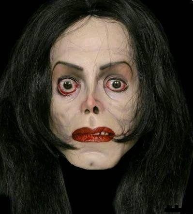 Michael Jackson has one hell of a scary face