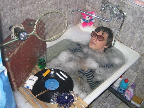 Rock star's bathtub