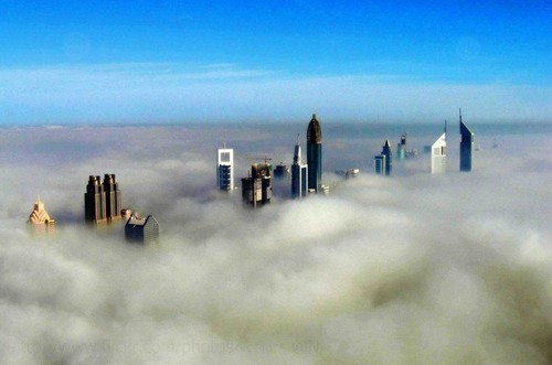 Dubai, poking above the sandstorm