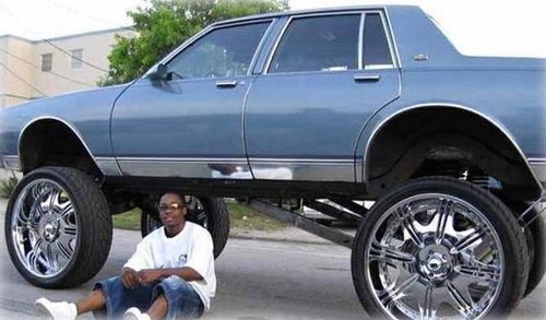Dude likes his big wheels