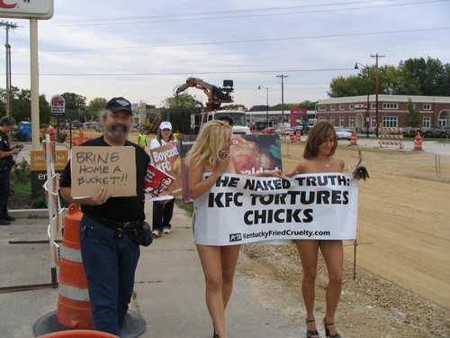 KFC protestors get sexy