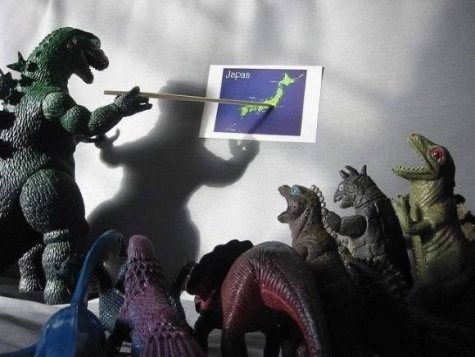 Godzilla's planning the attack