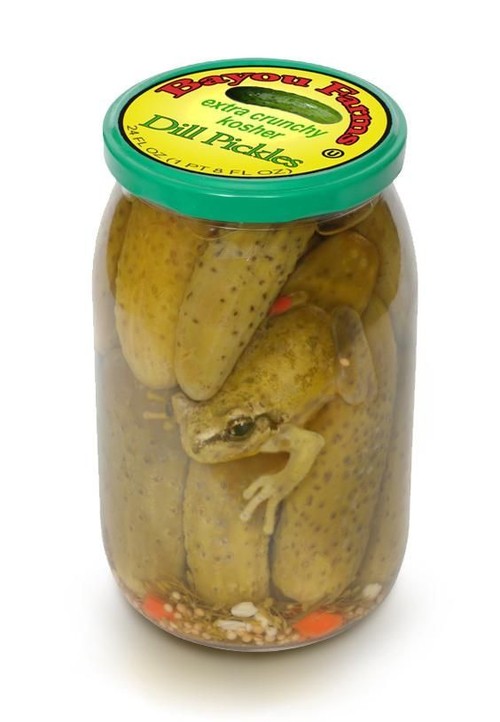 There's a frog in my pickels