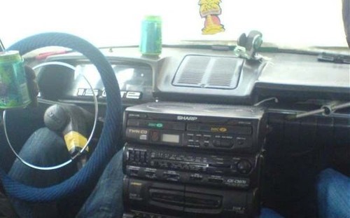 Check out the car stereo