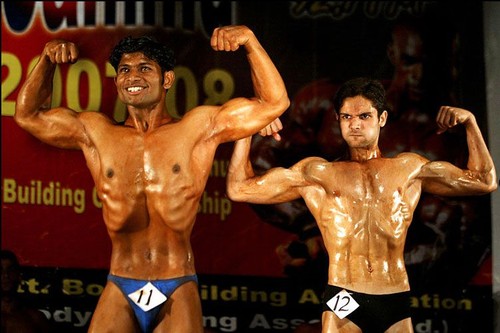 The gross body building contest