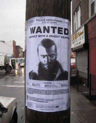GTA Wanted poster