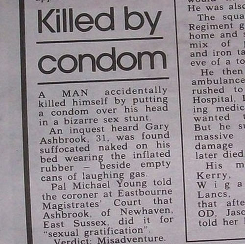 Killed by Condom