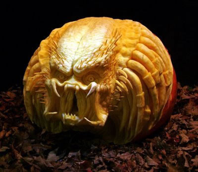 Awesome Predator Pumpkin Carving