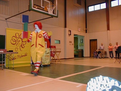 fat ronald tries his hand at some magic tricks